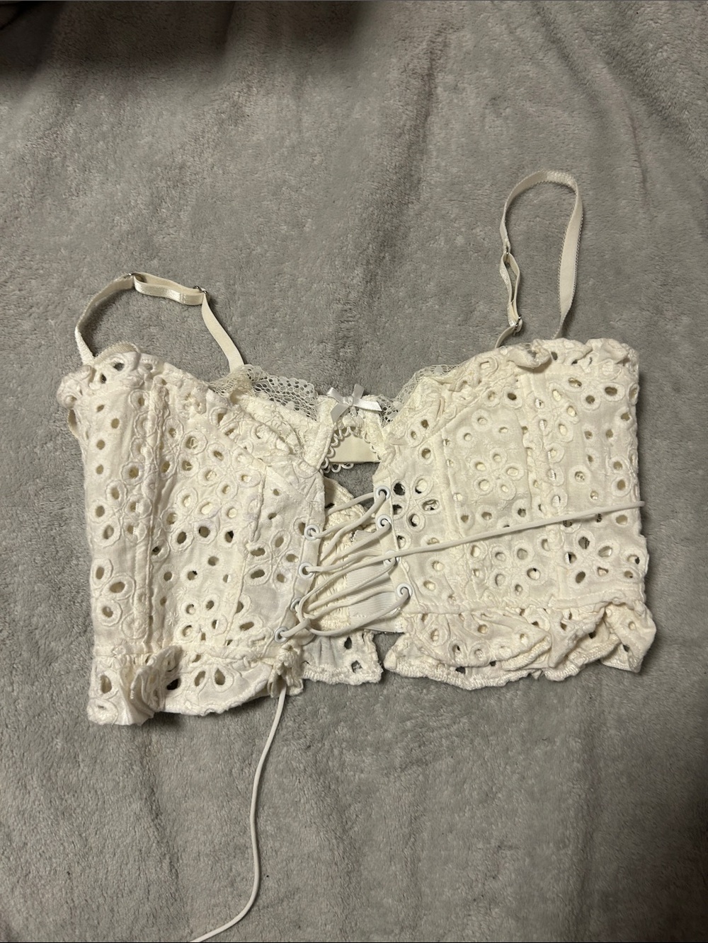 For Love & Lemons Sadie corset crop top